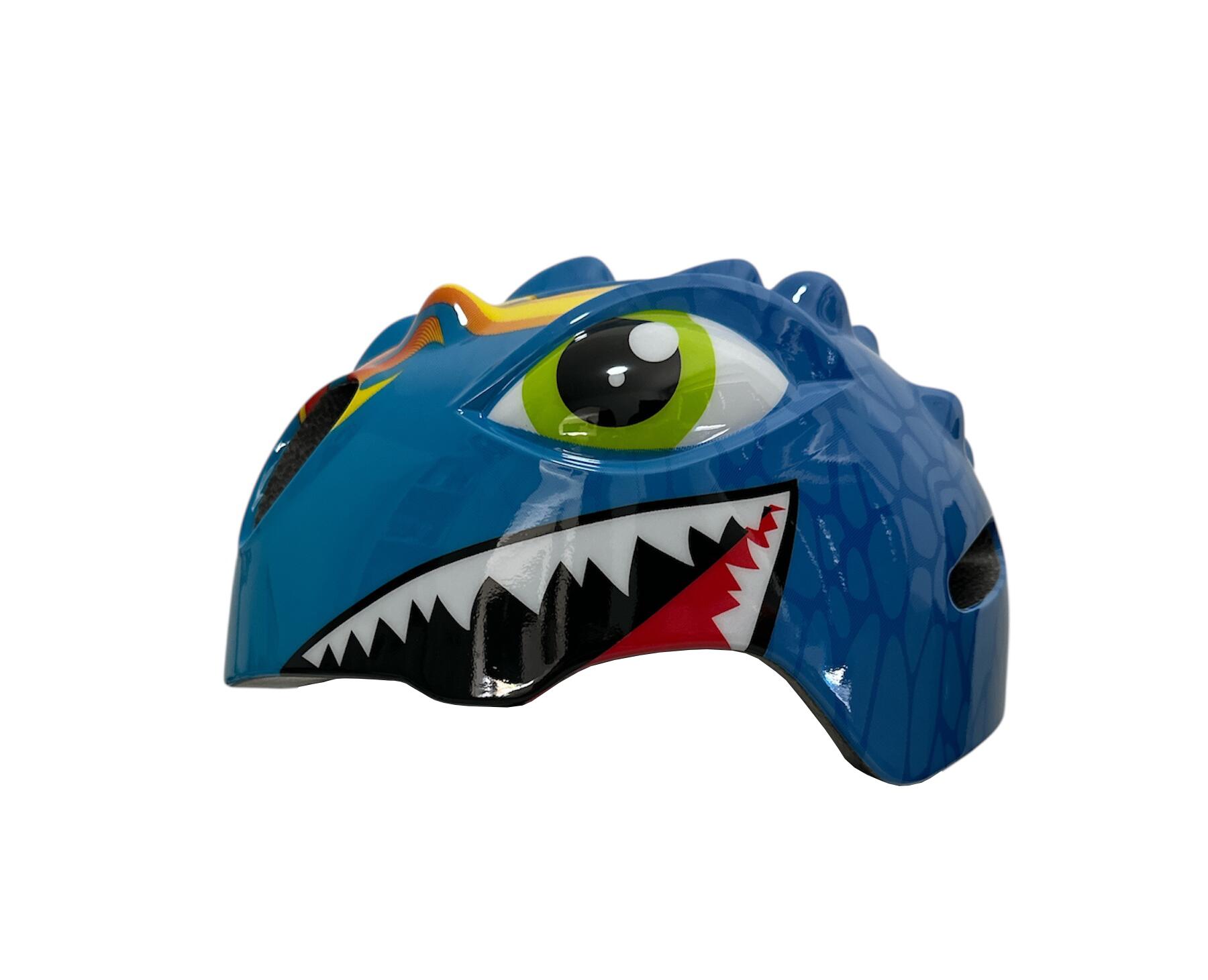 Casco da bicicletta per bambini maschi Blu - Dino XS 46/51 cm 3/7