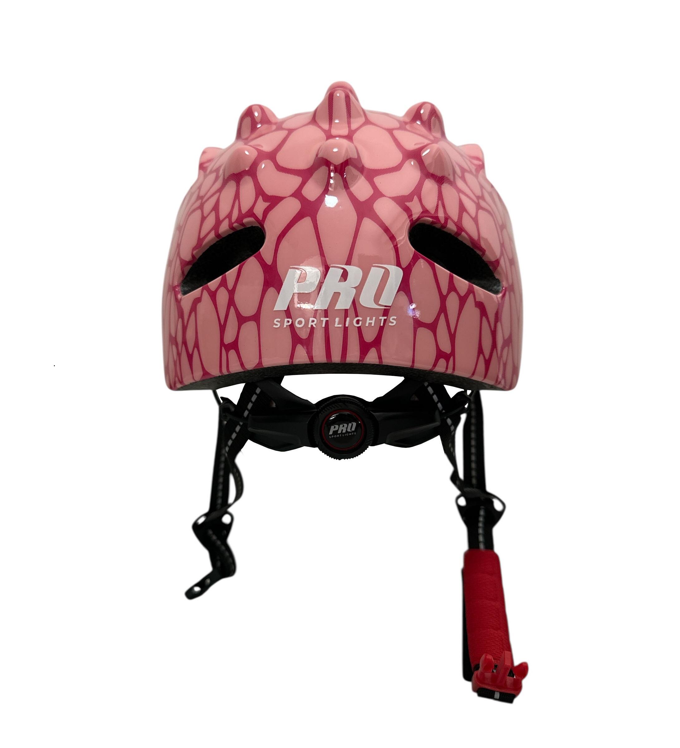 Casco da bicicletta per bambine Rosa Dino XS 46-51 cm 7/7