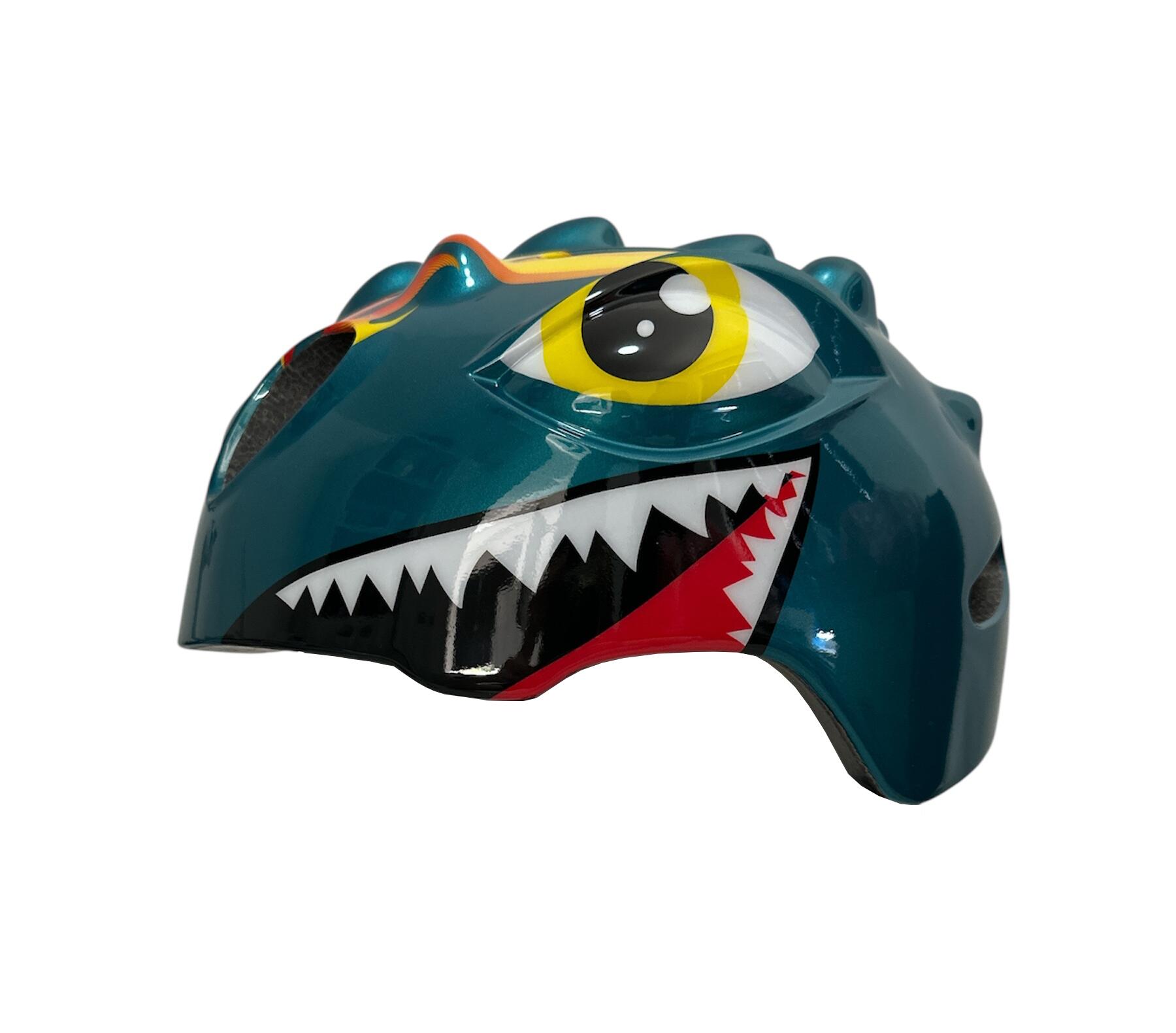 Kinderhelm Fiets Jongens Groen - Dino Extra Small 46-51cm 5/8