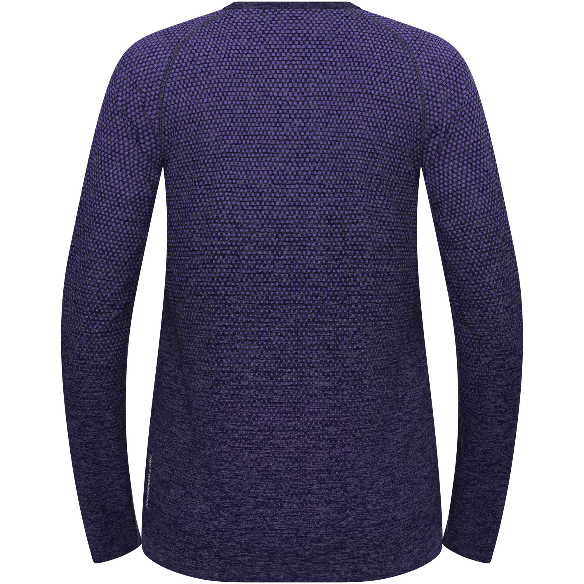 T-shirt running femme Odlo Essentials Seamless manches longues — Bleu foncé 7/7