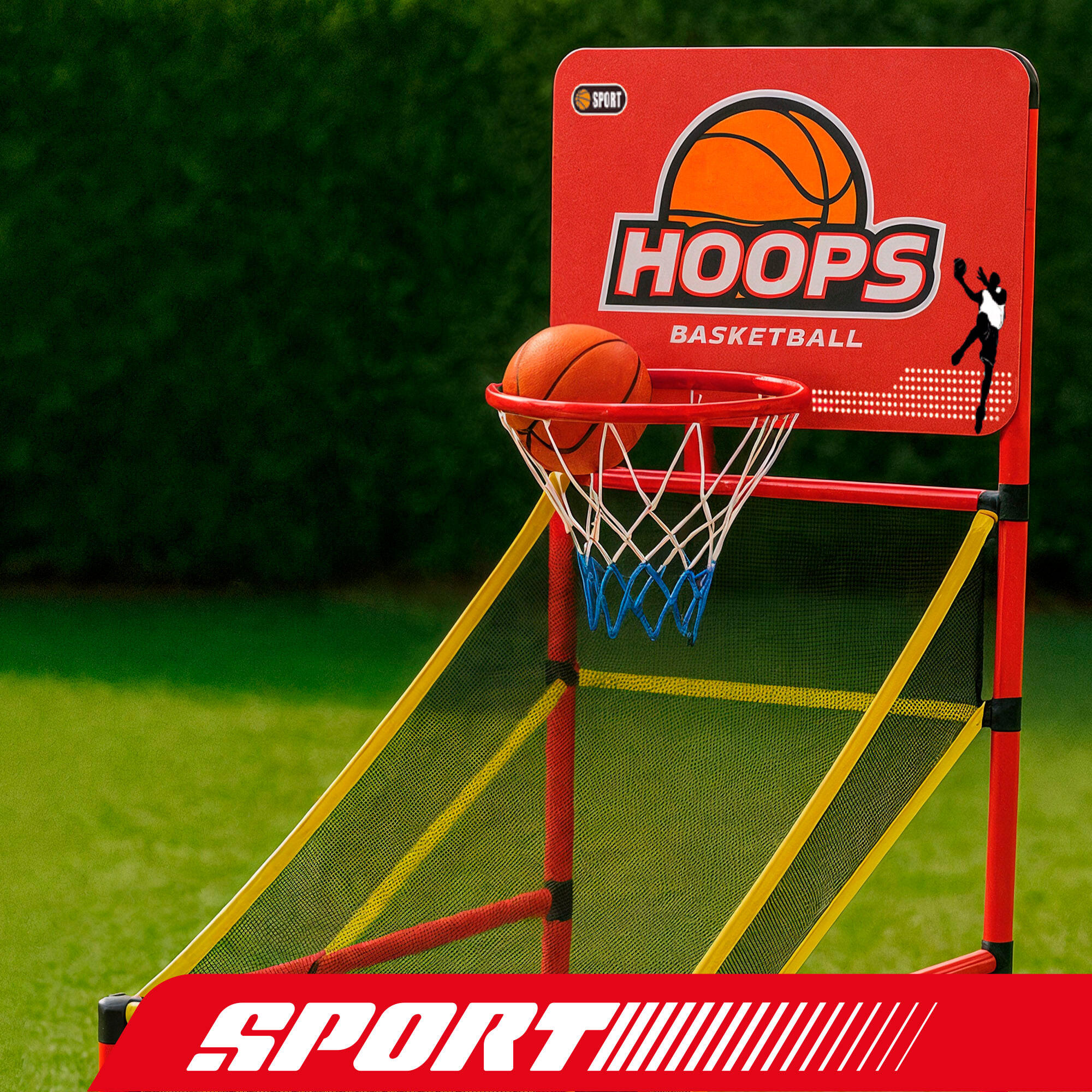 Estrutura de cesta de basquete com retorno automático CB Sports 5/7
