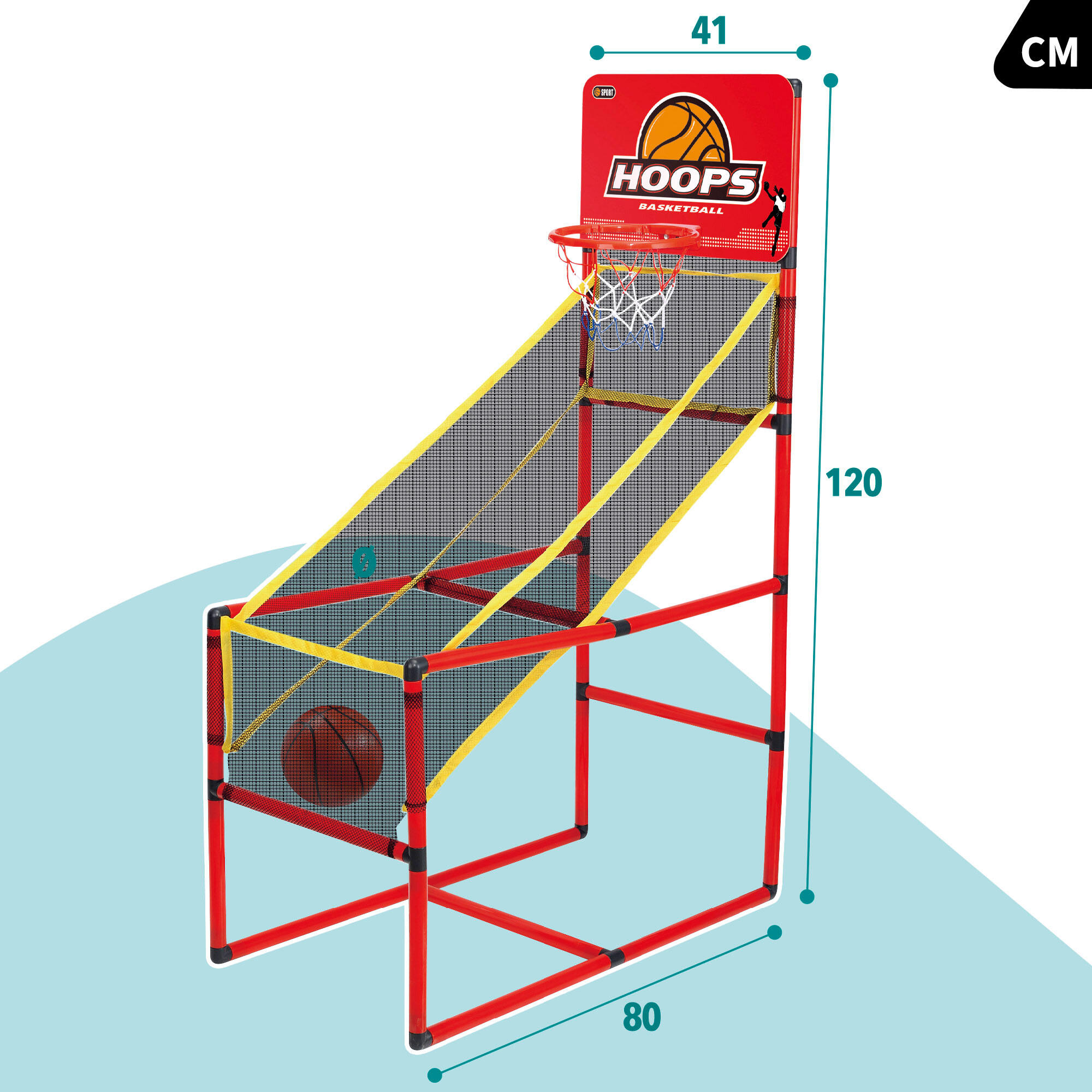 Estrutura de cesta de basquete com retorno automático CB Sports 4/7