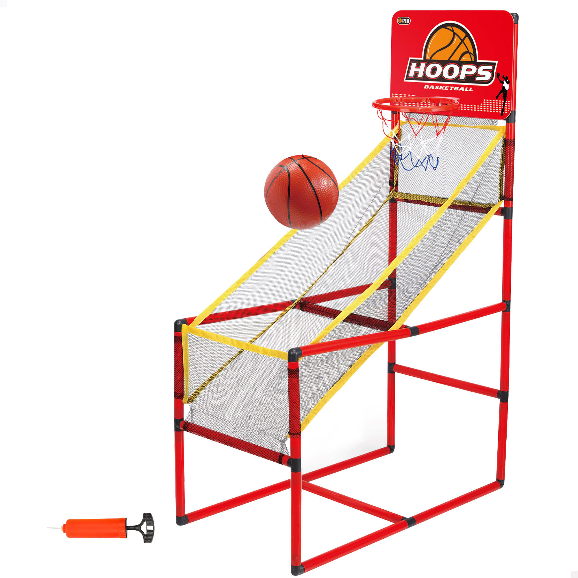 Estrutura de cesta de basquete com retorno automático cb sports