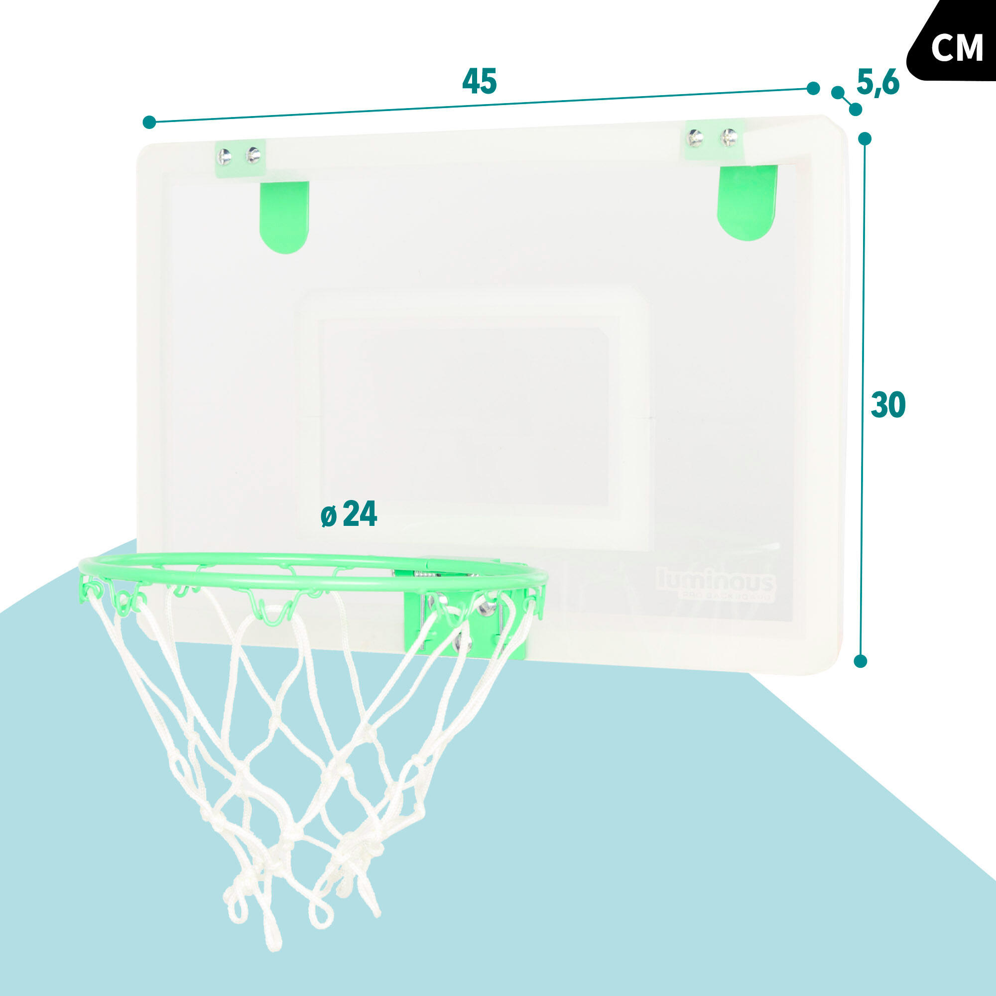 Cesta de basquete júnior fluorescente CB Sports 4/7