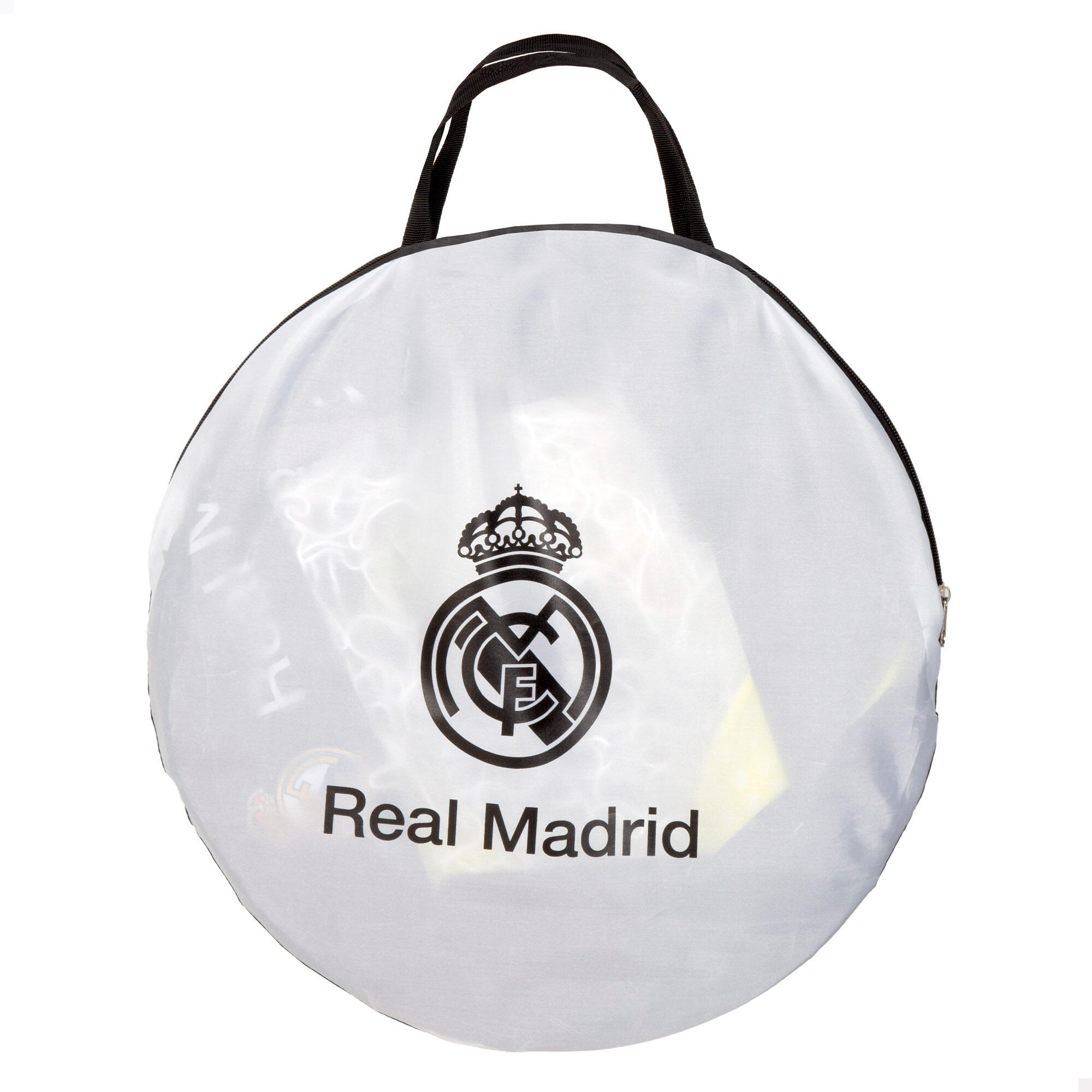Real Madrid Pack portería pop-up 4 en 1 120x80x80 cm con balón de fútbol playa 2/7