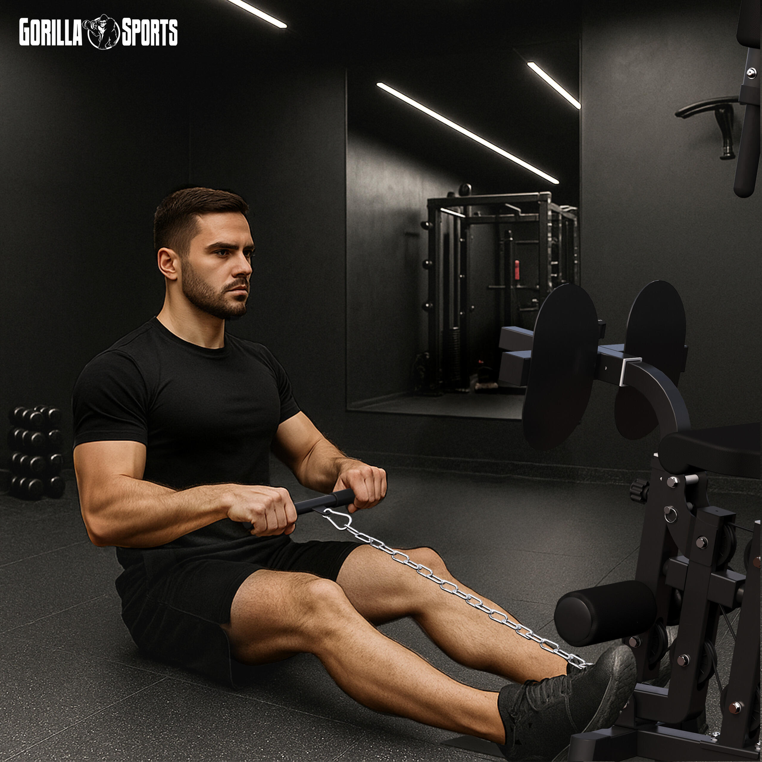 Appareil Musculation Multi Gym - Station Musculation Multifonction, Home Trainer 6/7