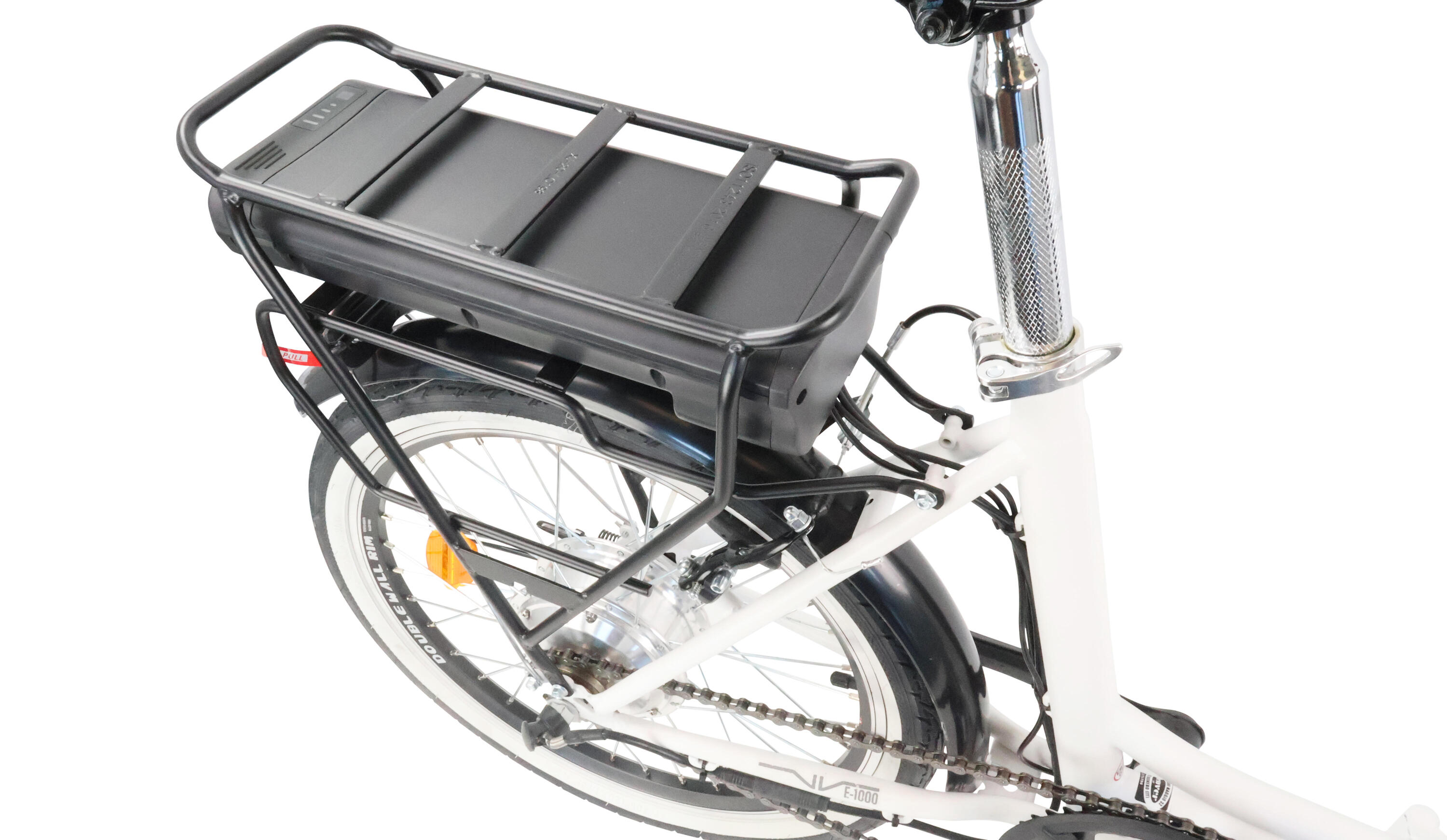 Bicicleta elétrica dobrável Denver E-1000 20" - Branca 4/7