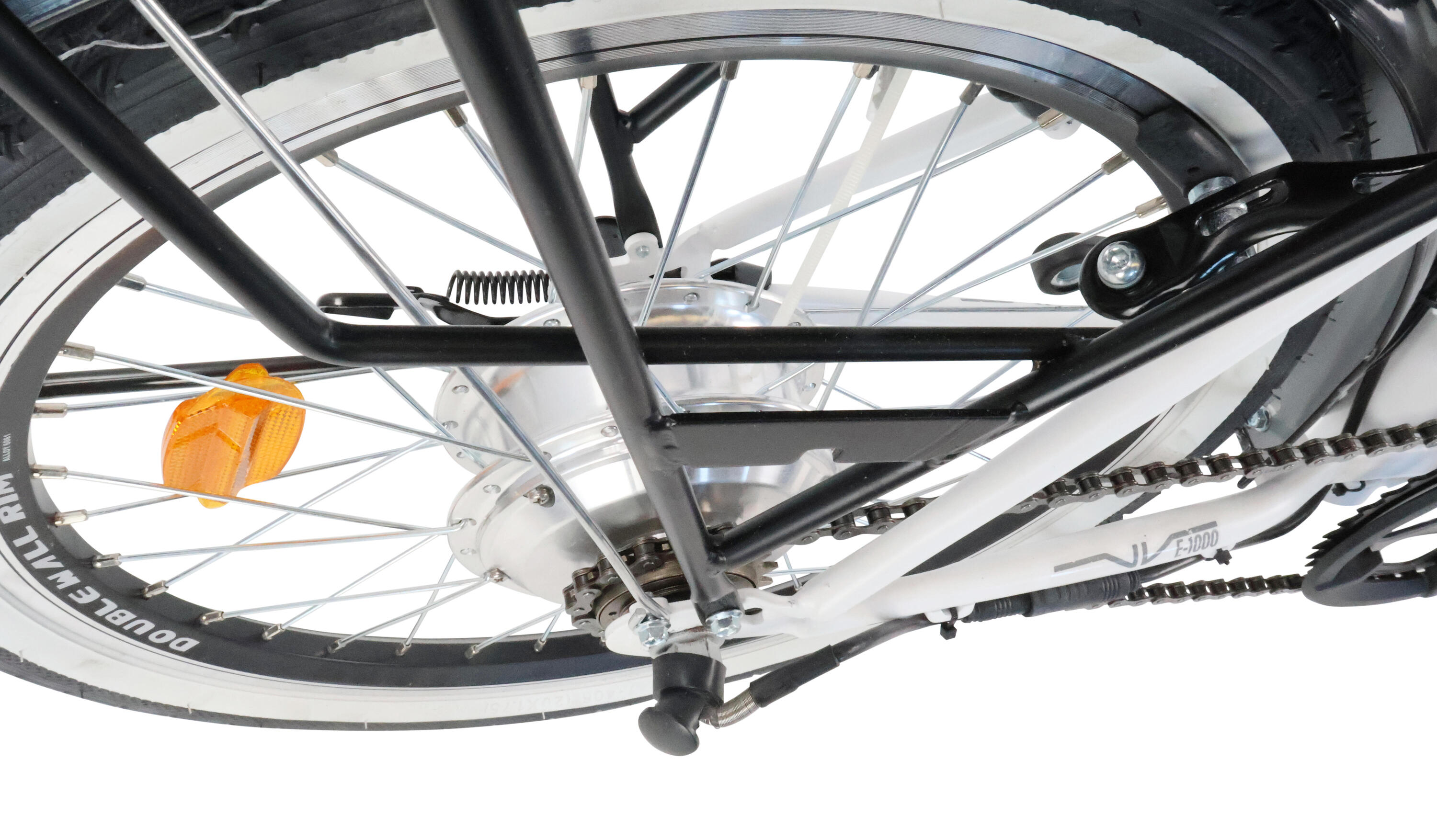 Bicicleta elétrica dobrável Denver E-1000 20" - Branca 6/7