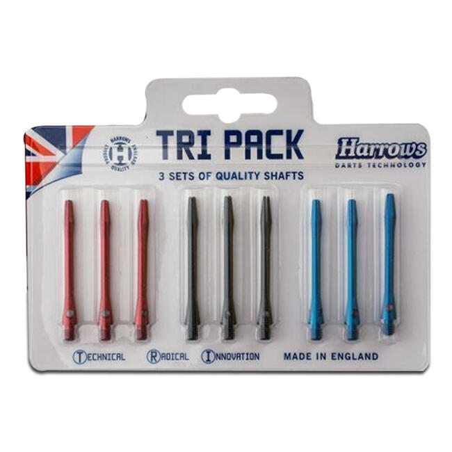 3pc Harrows Anodised Aluminium Shafts Dart Stems Accessory
