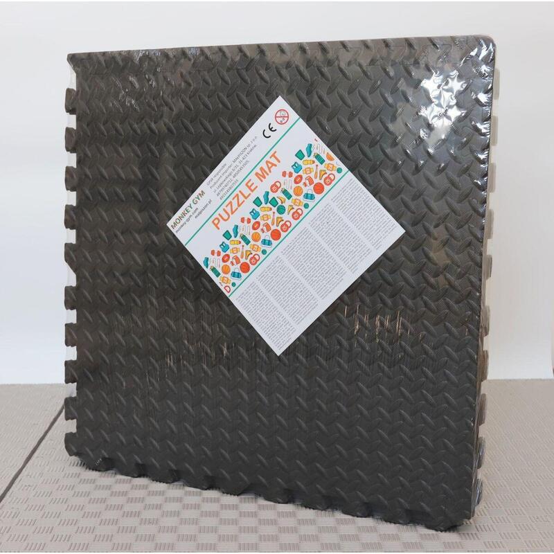 Copii Fitness Covor Puzzle Spumă EVA X-star Set 4 buc 60x60 cm Negru