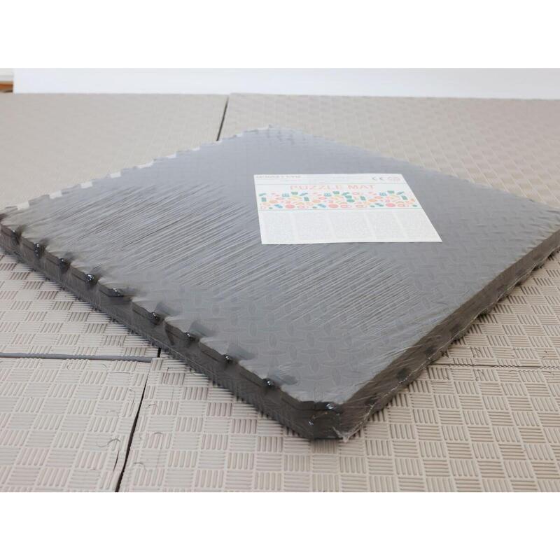 Copii Fitness Covor Puzzle Spumă EVA X-star Set 4 buc 60x60 cm Negru