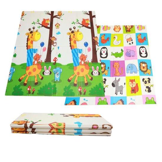 Faltbare Krabbelmatte 150x180 cm - Tierdesign