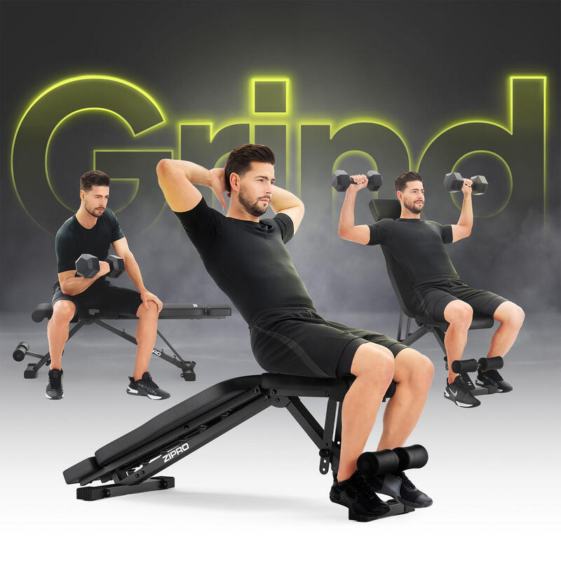 Bancă bodybuilding reglabilă Zipro Grind pliabilă