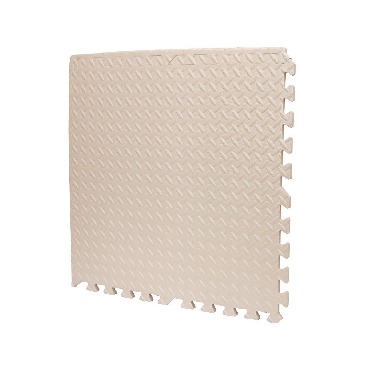 Enfants Gymnastique Tapis Puzzle Mousse EVA X-star 4 pcs 60x60 cm Beige 2/7