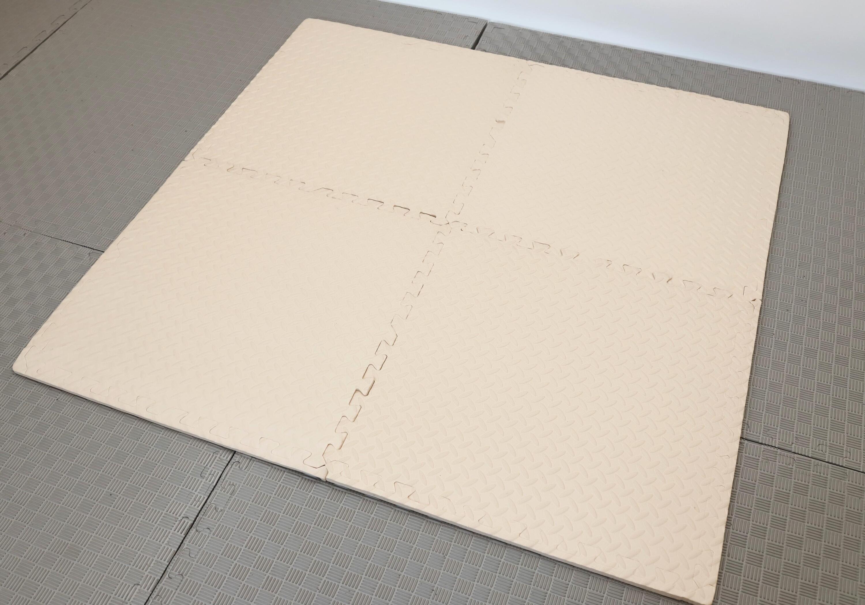 Enfants Gymnastique Tapis Puzzle Mousse EVA X-star 4 pcs 60x60 cm Beige 7/7