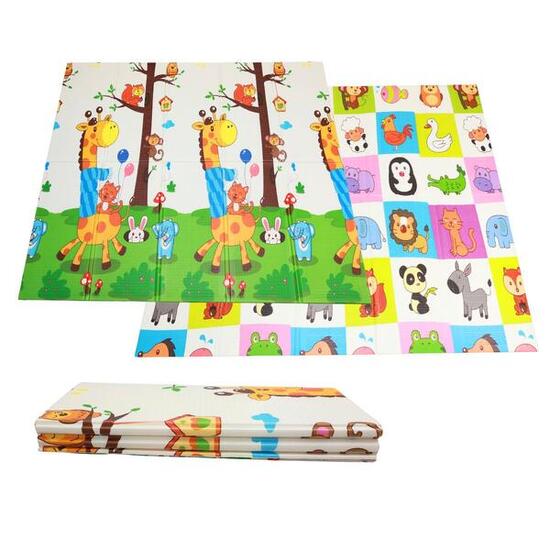 Krabbelmatte 200x180x1cm, beidseitig faltbar