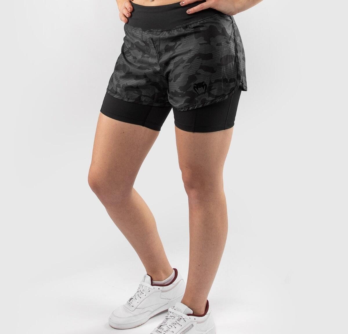 Venum Defender Hybrid Compression Short  - Black/Black 6/6