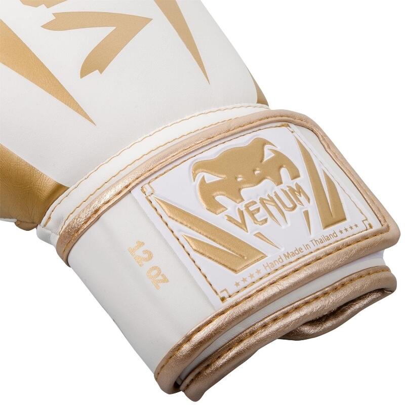 Boxerské rukavice VENUM ELITE - bílo/zlaté 3/5