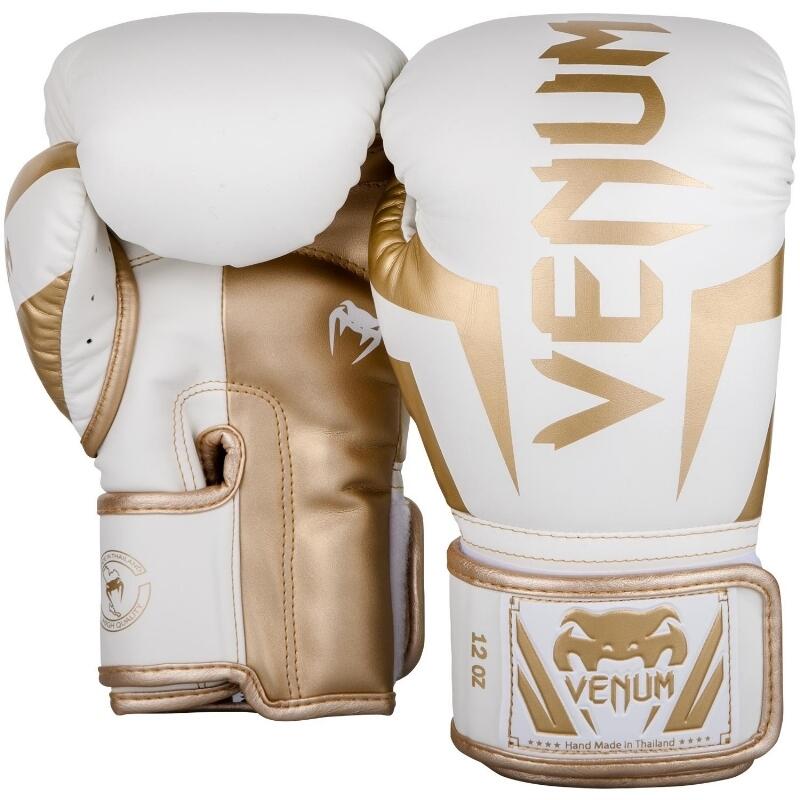 Boxerské rukavice VENUM ELITE - bílo/zlaté 2/5