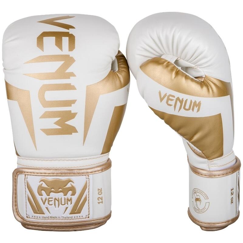 VENUM Boxerské rukavice VENUM ELITE - bílo/zlaté
