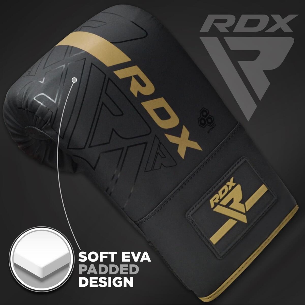 Gants de sac RDX F6 – Or Mat – Entraînement Boxe 5/8