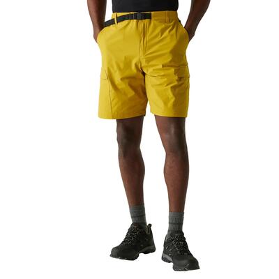 Heren mallen korte broek (mosterd)