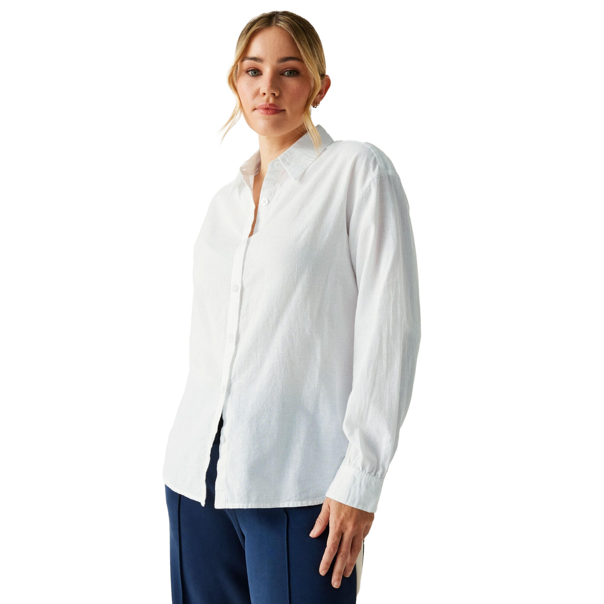 Womens/Ladies Primevere II Shirt (White) 4/5