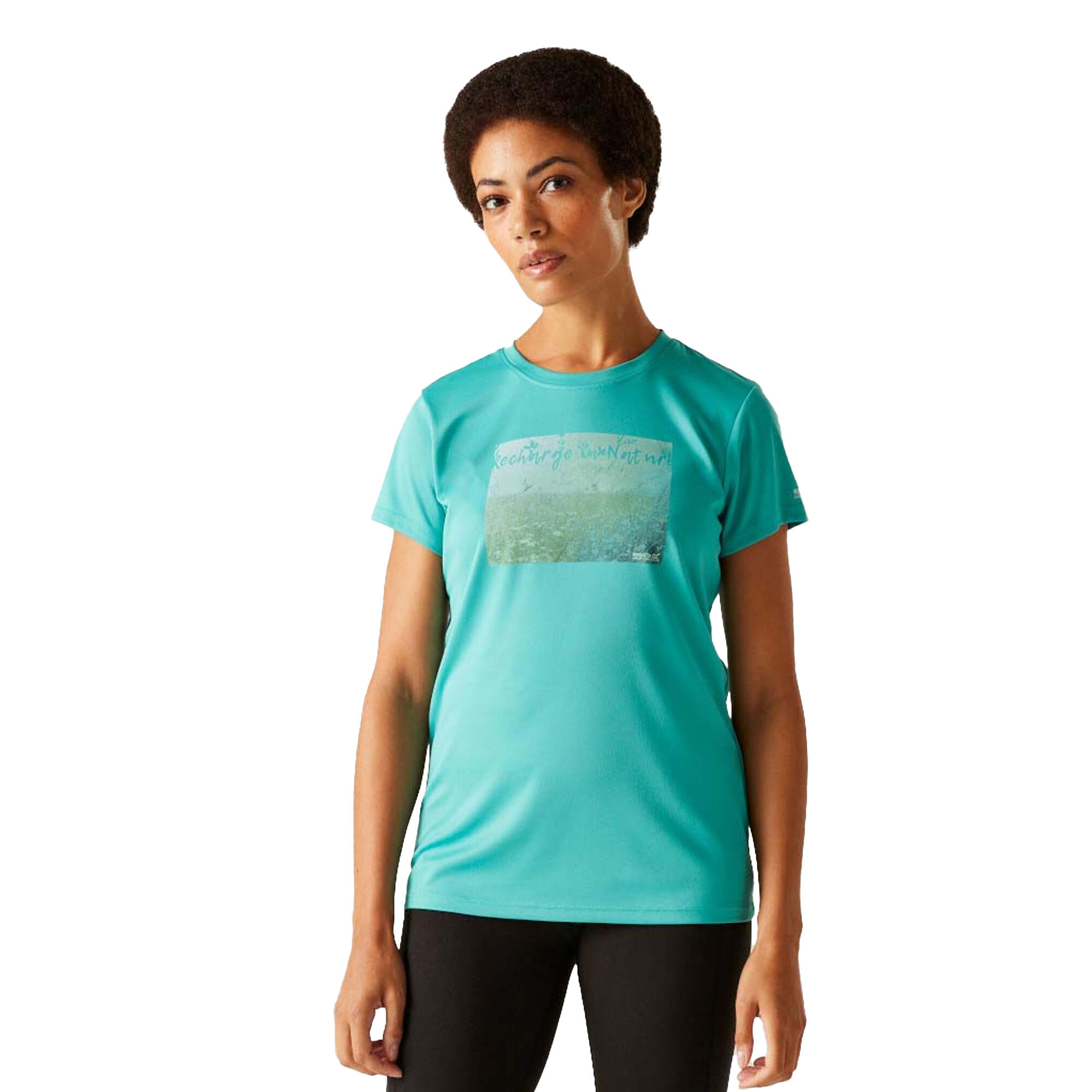 Womens/Ladies Fingal IX Grass TShirt (Turquoise) 4/5