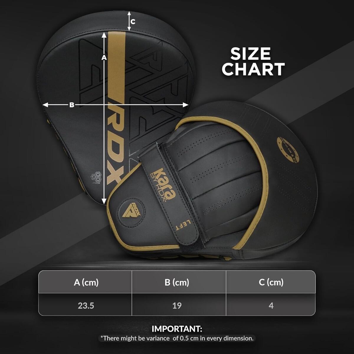 Pratzen RDX F6 Focus Pad – Gold 2/7