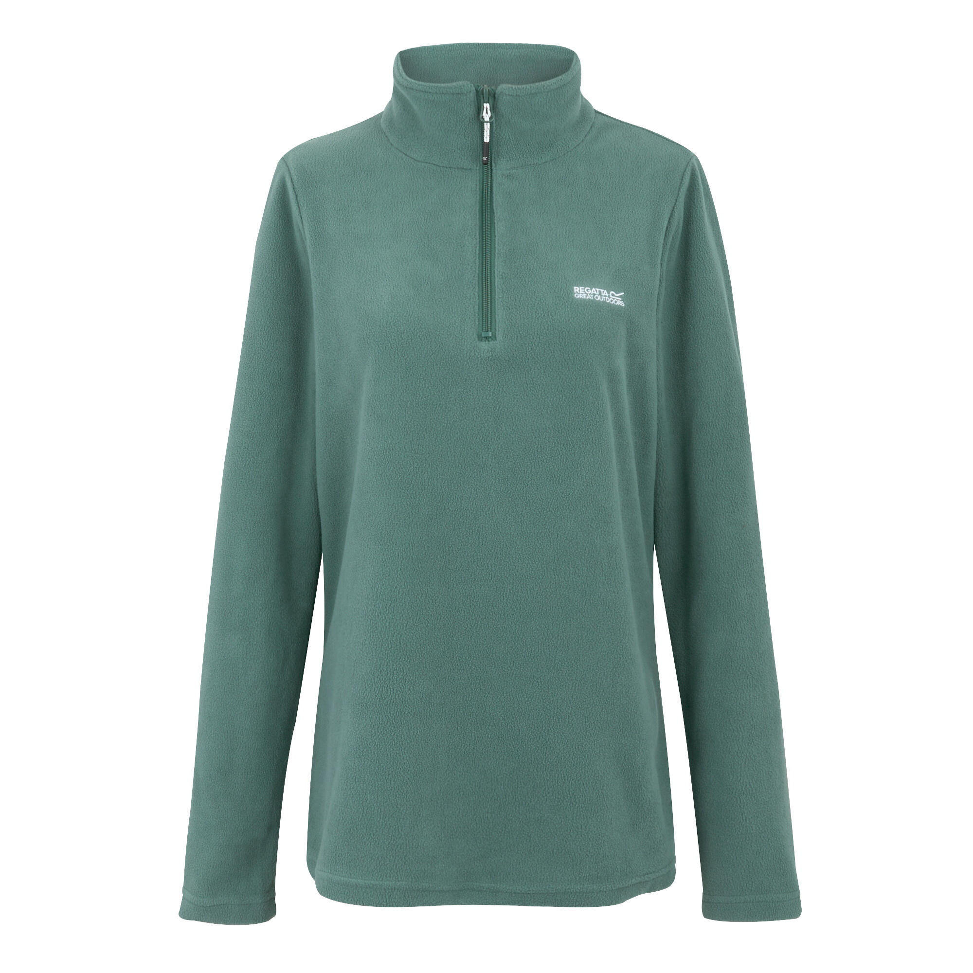 REGATTA Great Outdoors Womens/Ladies Sweetheart 1/4 Zip Fleece Top (Spruce Green)