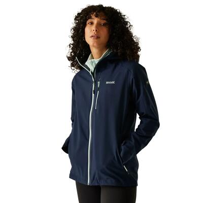 Dames birchdale ii waterdichte jas (zwart/seal grey)
