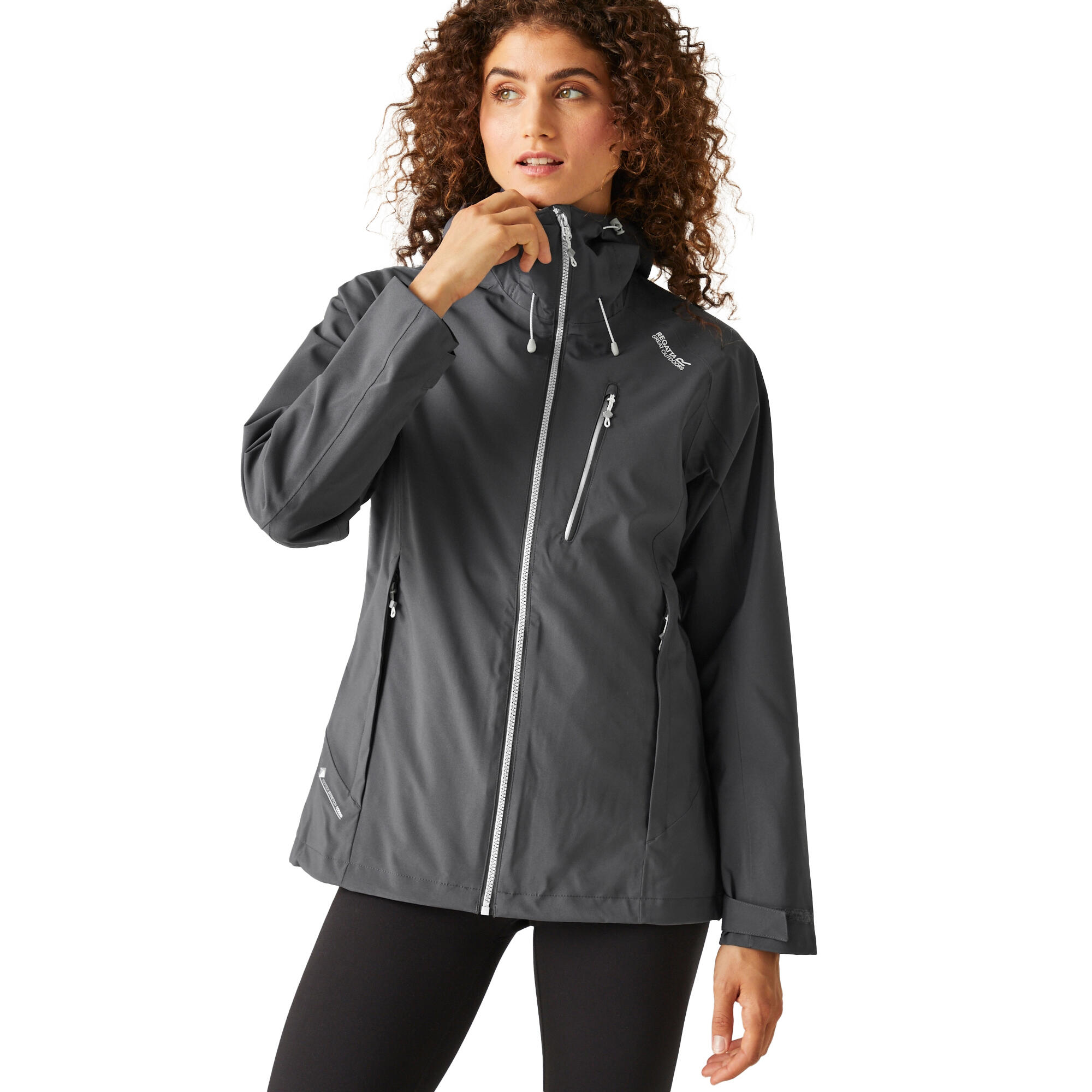 Veste imperméable Birchdale Regatta Femme gris phoque, Isotex 15000 4/7