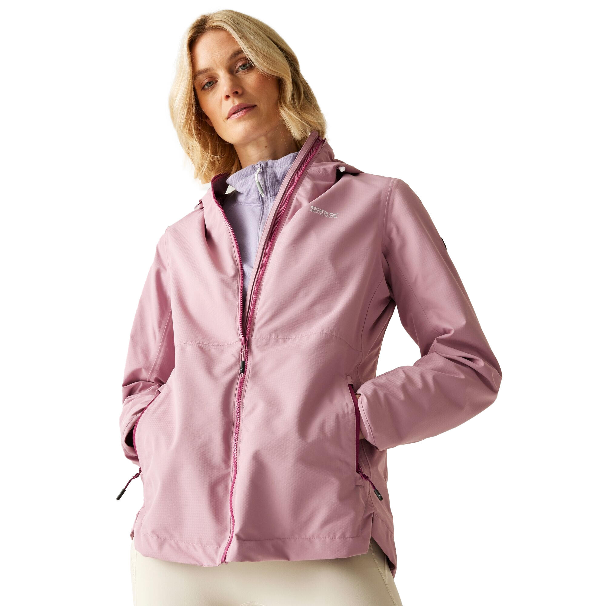 Veste Imperméable À Capuche HAMARA Femme (Lilas) 4/5