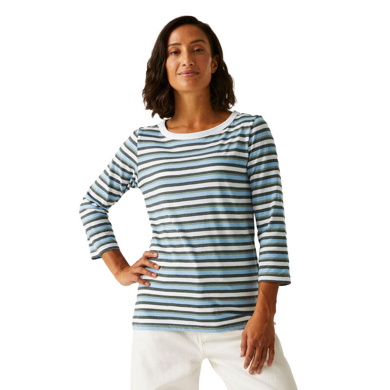 Tricou Drumeții În Natură Regatta Baylette II In Dungi Femei
