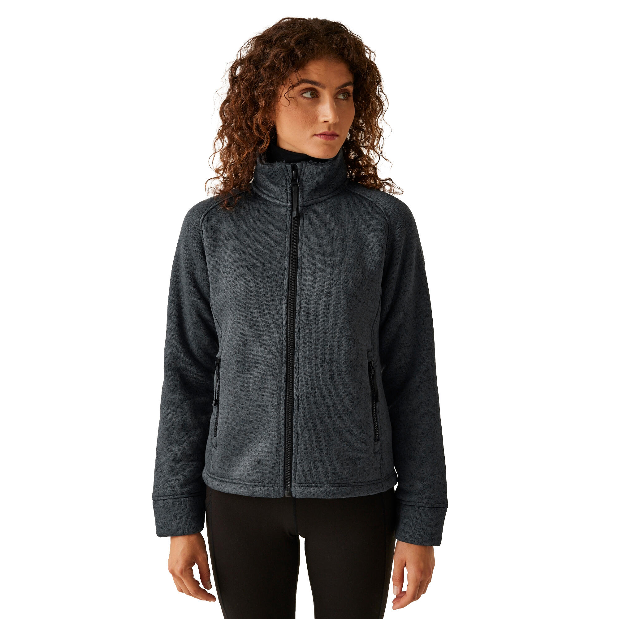 Womens/Ladies Emilide Full Zip Fleece Jacket (Seal Grey) 4/5