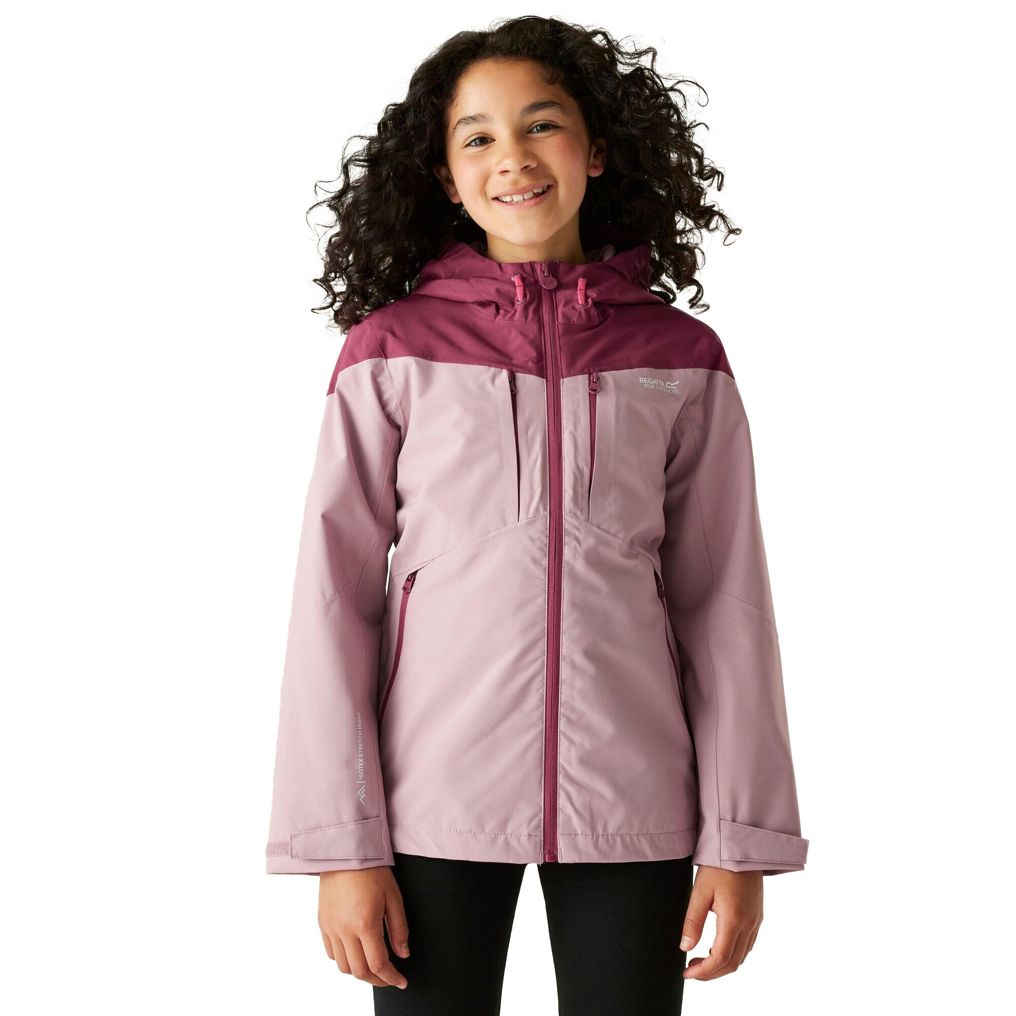 Childrens/Kids Highton VI Waterproof Jacket (Lilas/Beaujolais) 4/5