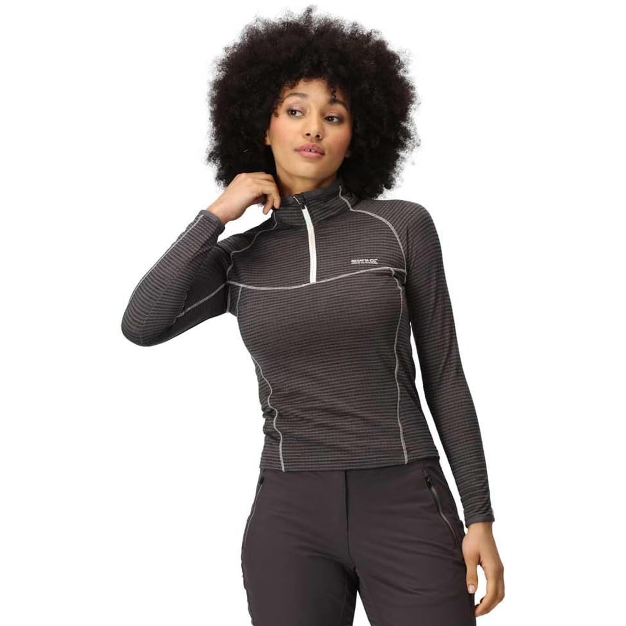 Dames Yonder II Half Zip Fleece Top (Afdichting Grijs) 4/5