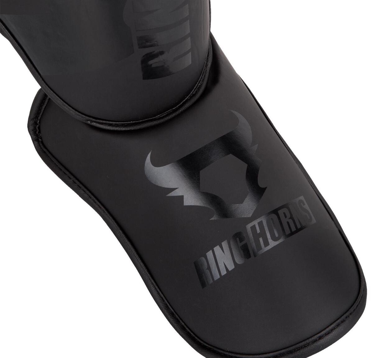 Protège-tibias et pieds Ringhorns Charger - Noir/Noir 3/4