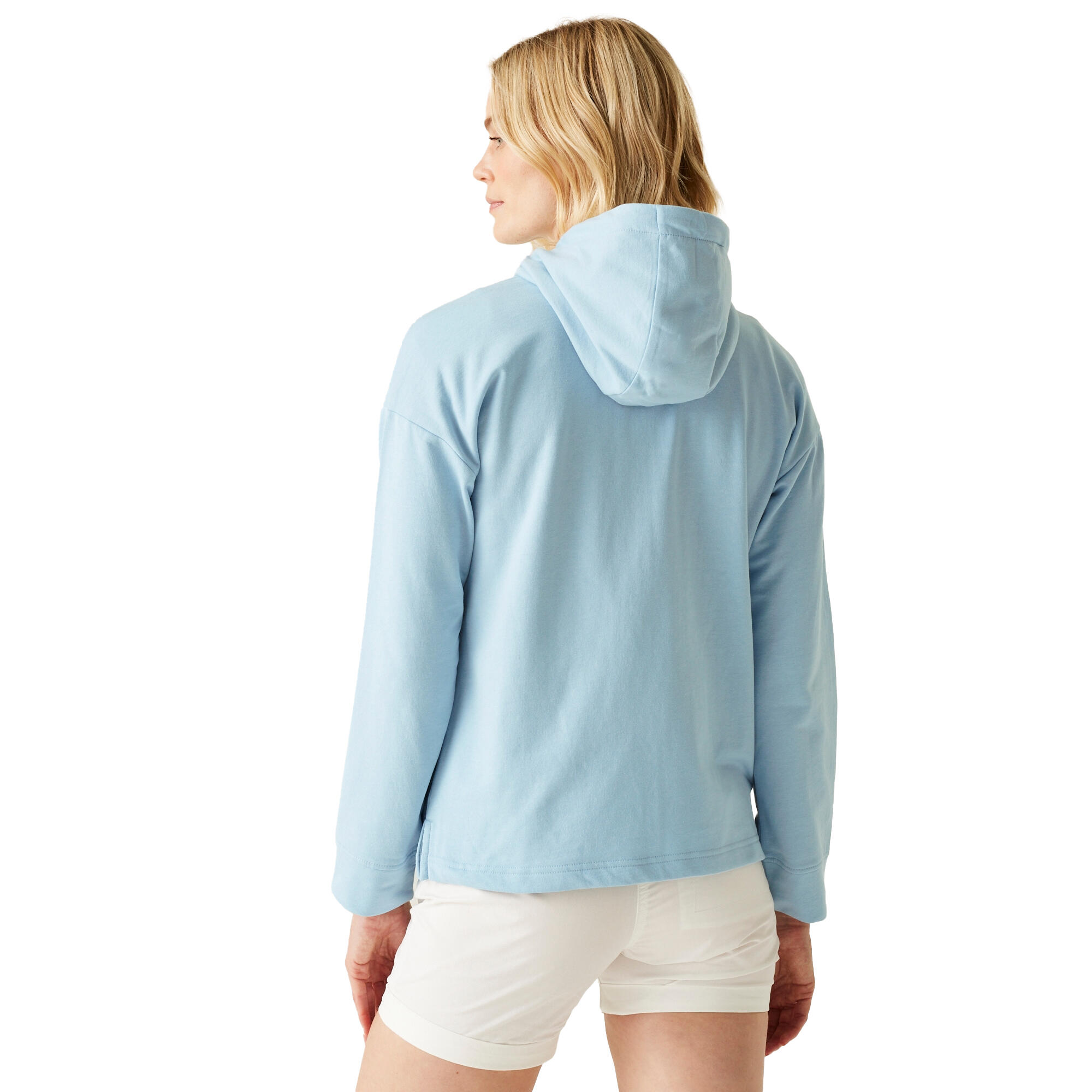 Dames Bayletta II Full Zip Hoodie (Chambray Blauw) 4/5