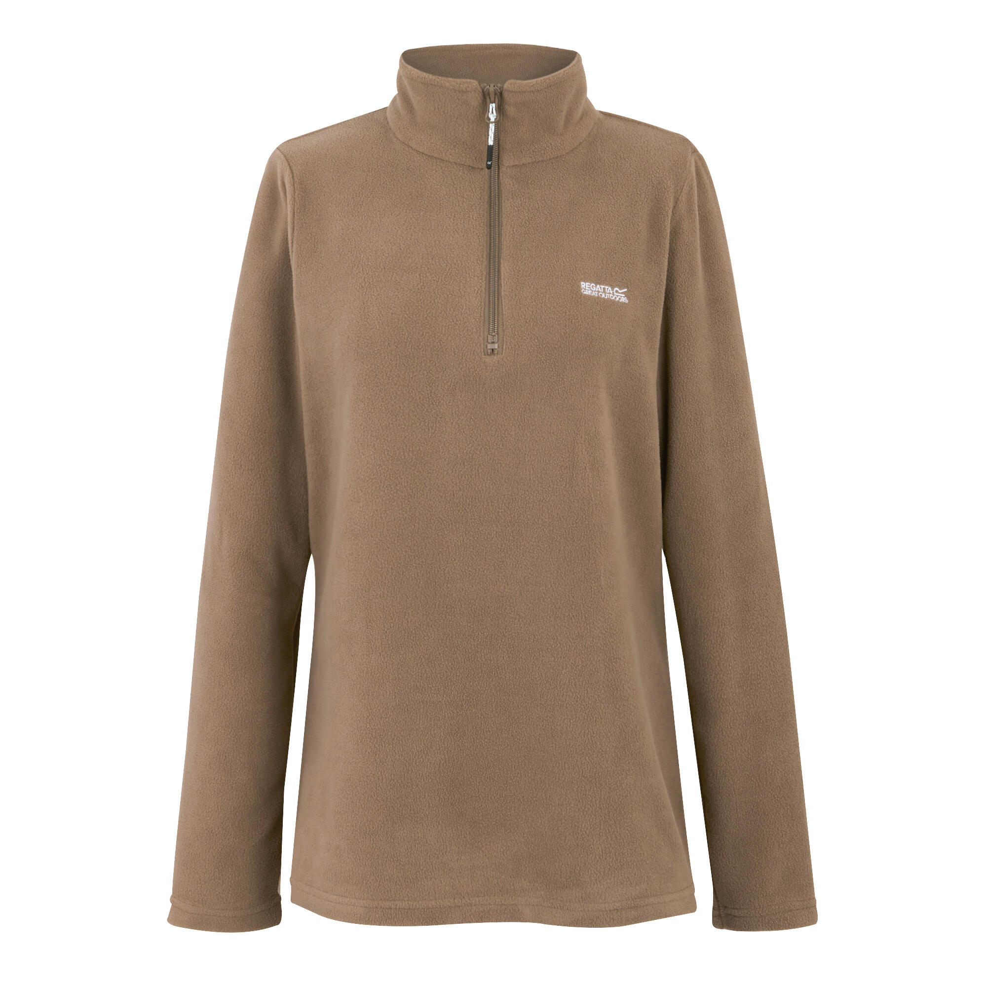 REGATTA Great Outdoors Womens/Ladies Sweetheart 1/4 Zip Fleece Top (Mocha)
