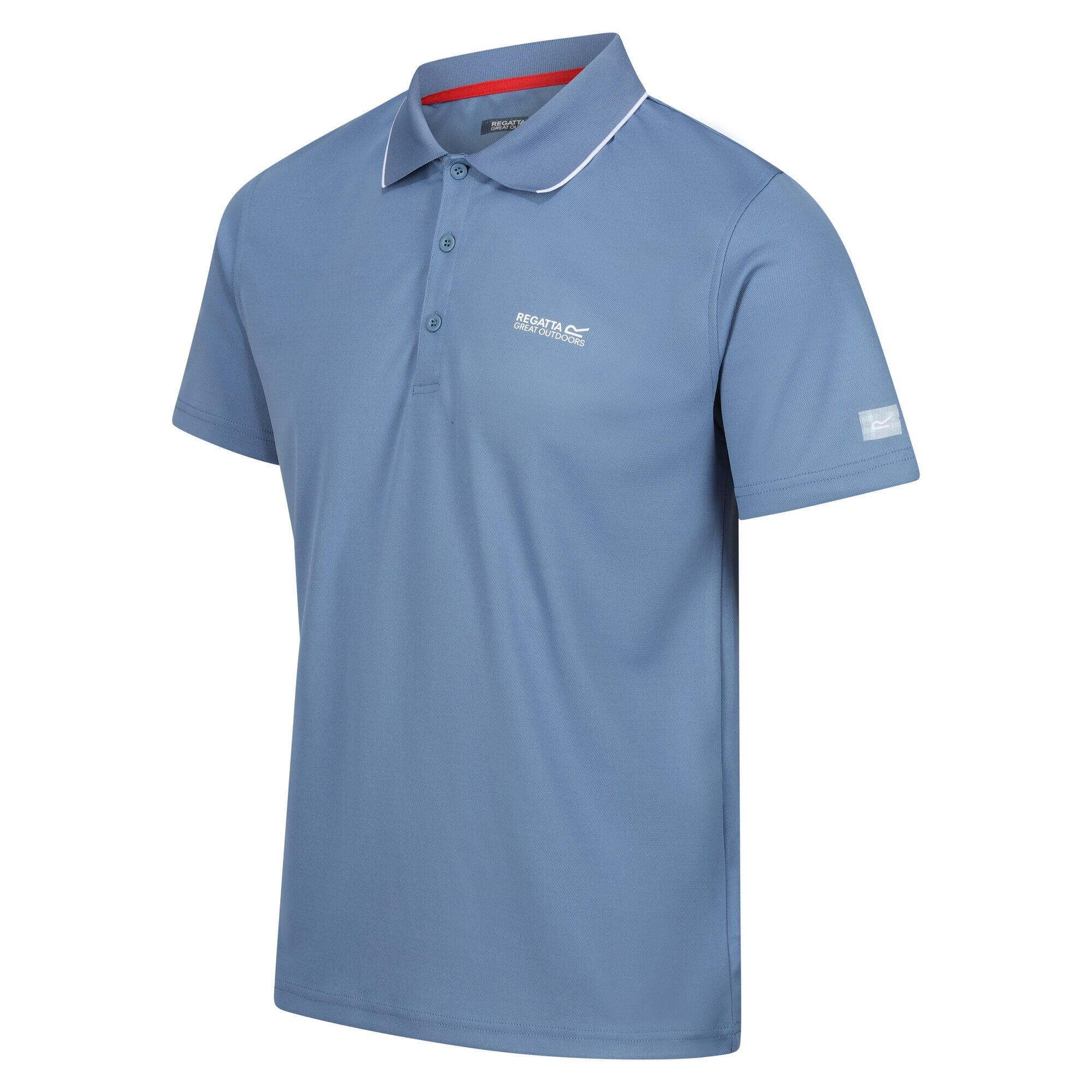 Heren Maverick V Actief Poloshirt (Mandarijn Tango) 2/4