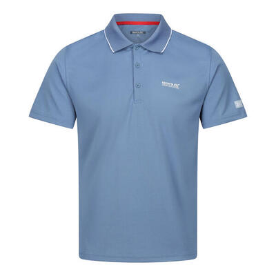 Heren maverick v actief poloshirt (zilvergrijs)