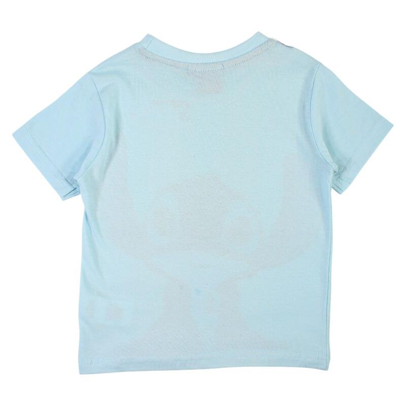 Tricou copii 100% bumbac, albastru, Happy Days, Stitch