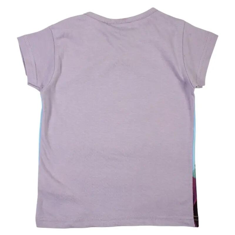 Tricou copii 100% bumbac, mov, Happy, Frozen 2/3