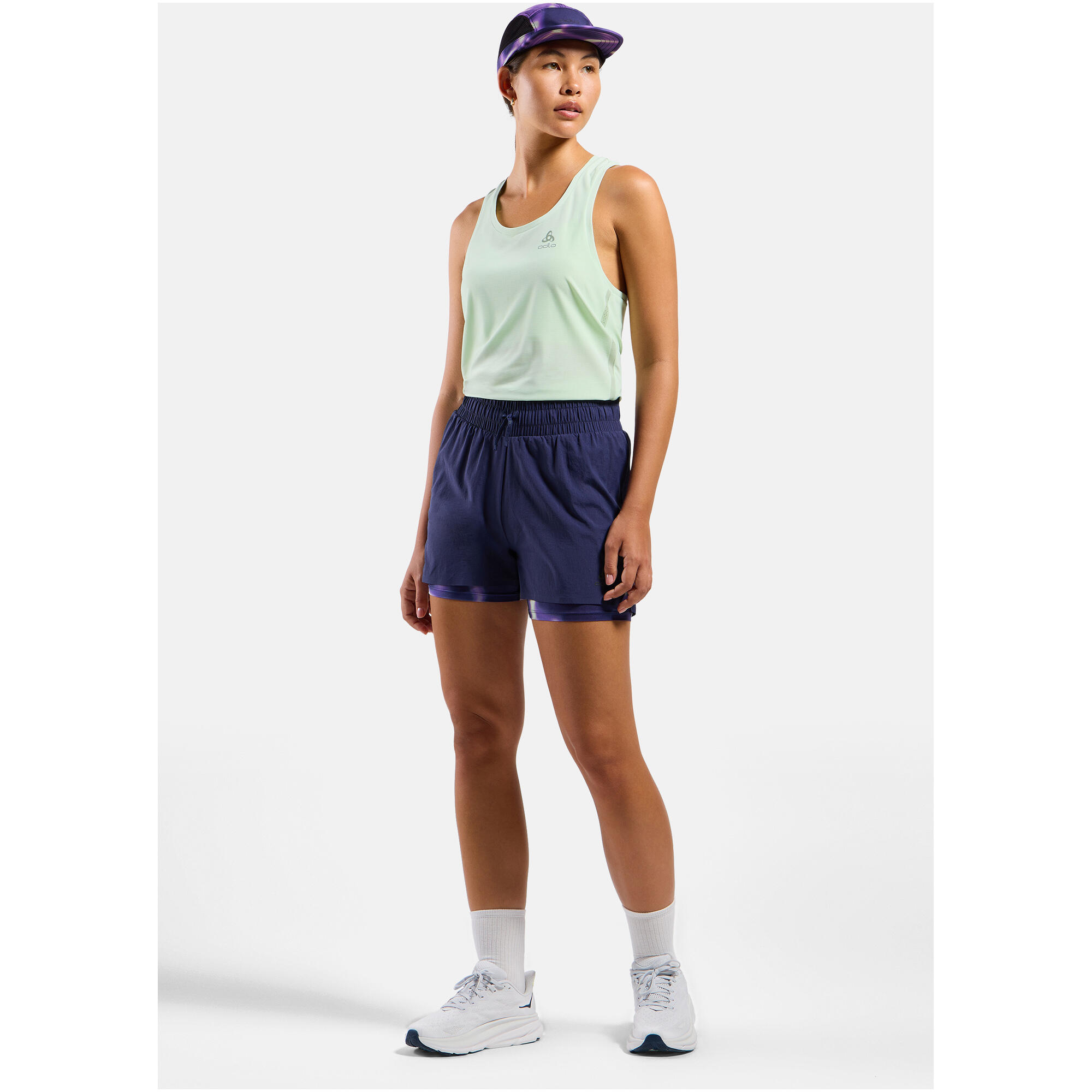 Koszulka bez rękawów damska Odlo ZEROWEIGHT CHILL-TEC Tank crew neck 3/7