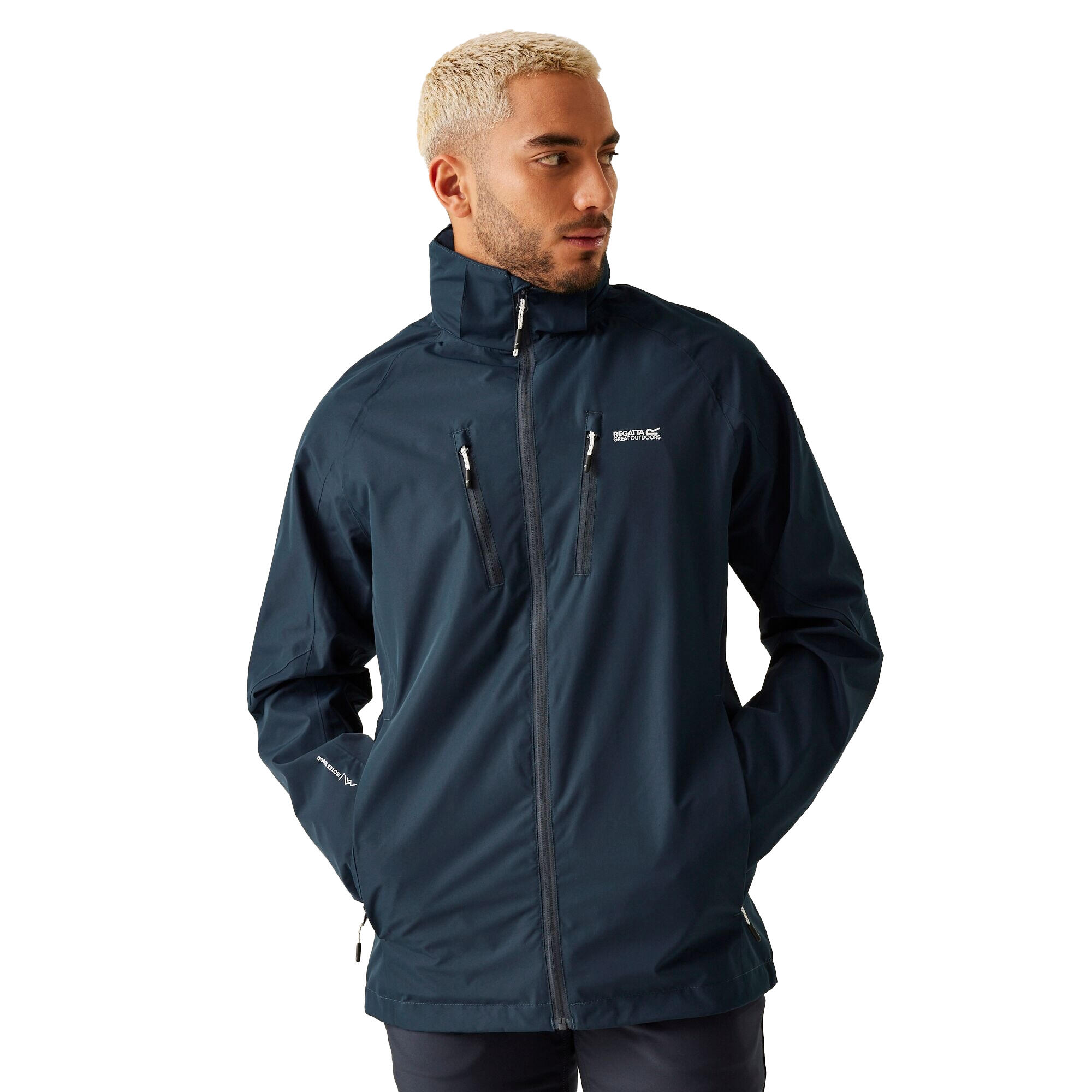 "Calderdale V" Jacke, wasserfest für Herren Marineblau 4/5