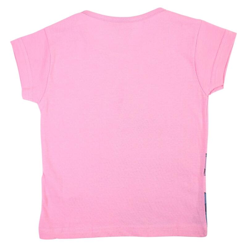 Tricou copii 100% bumbac, roz, Happy Days, Stitch
