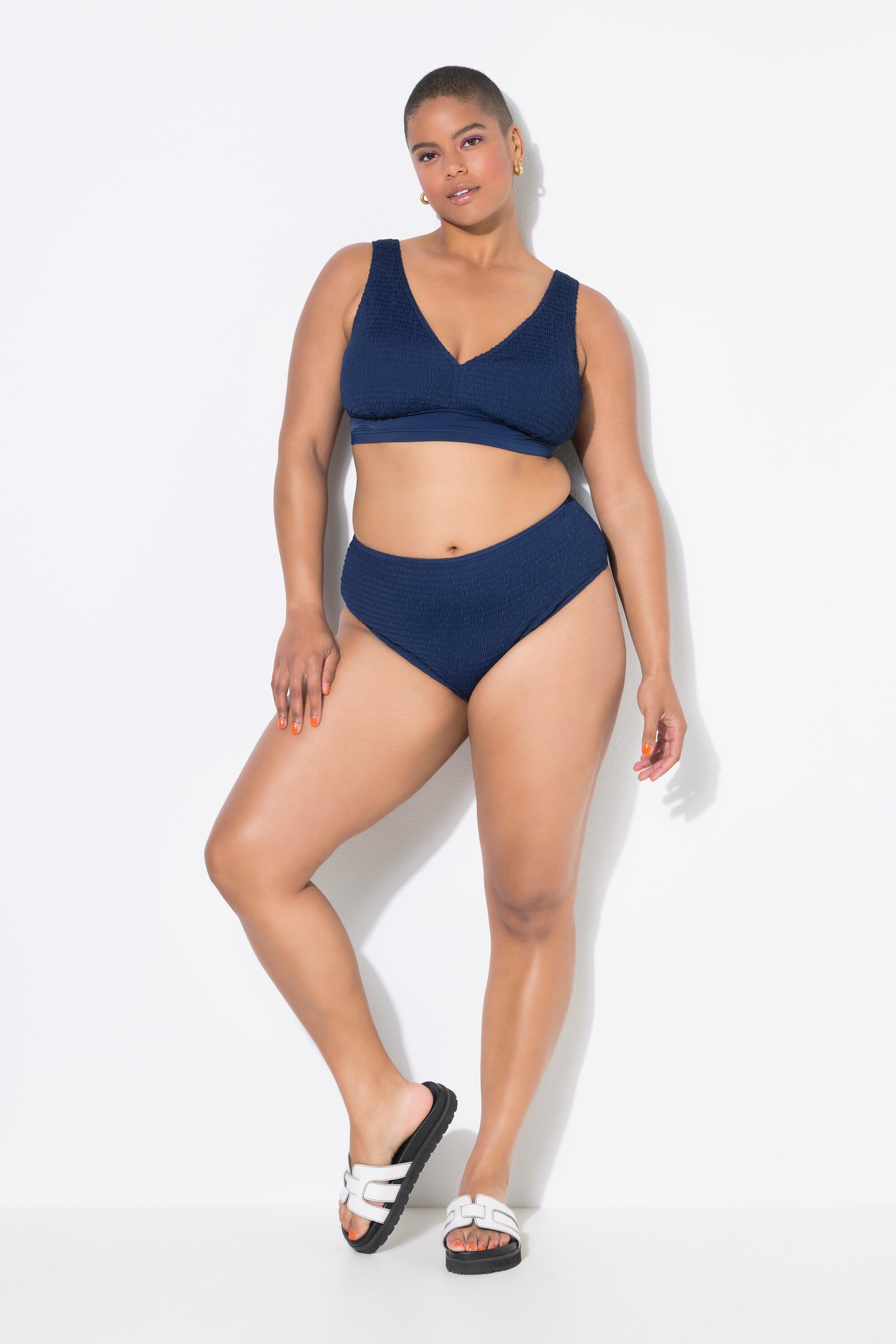 Femme Bas de bikini taille haute texture raffinée 3/6