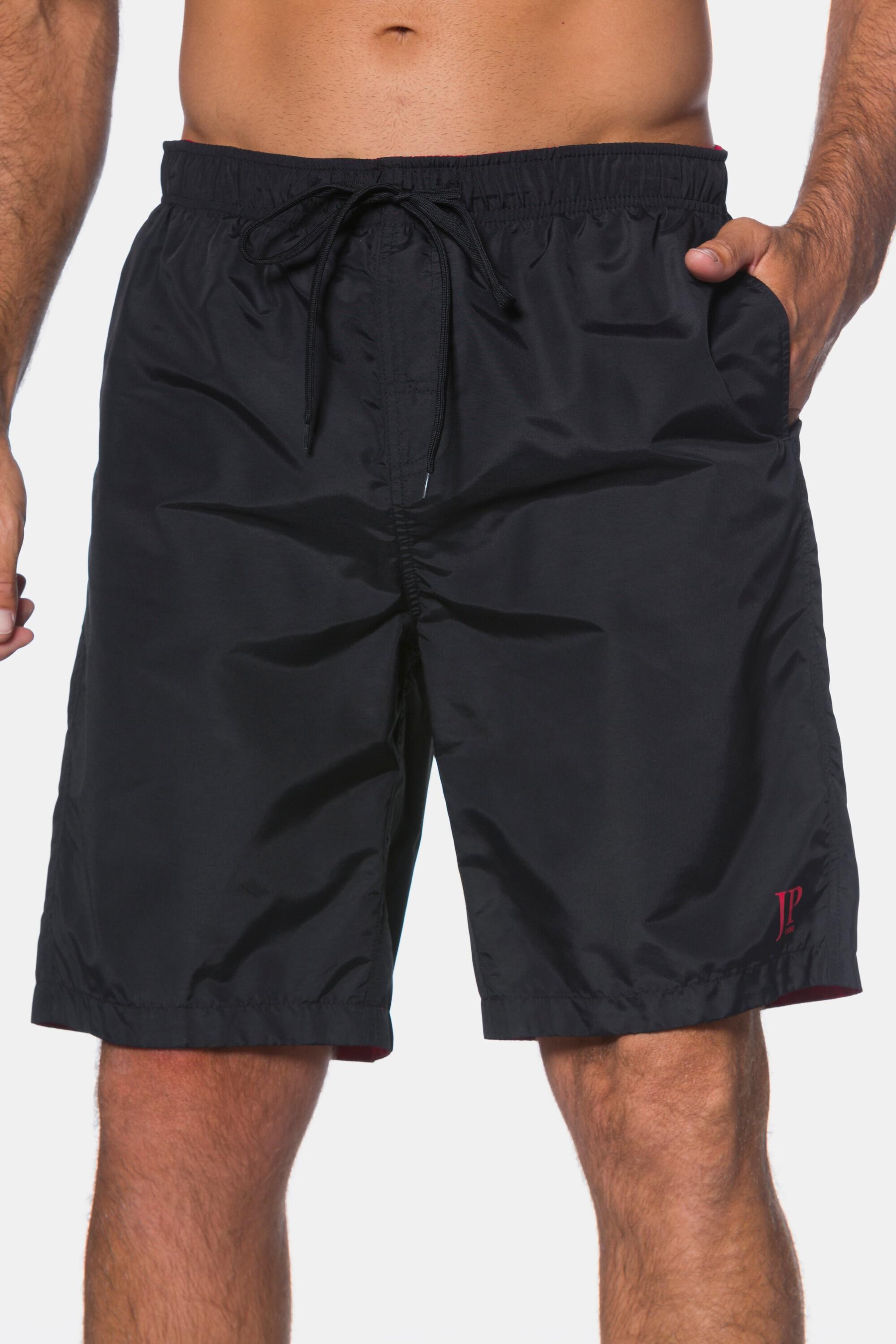 JAY-PI Men's Swim Shorts Beachwear up to 8XL Elastic Waist Black