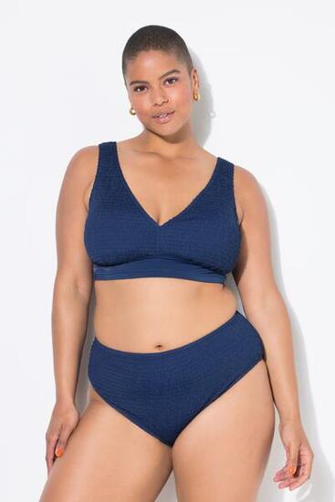 Femme Bas de bikini taille haute texture raffinée